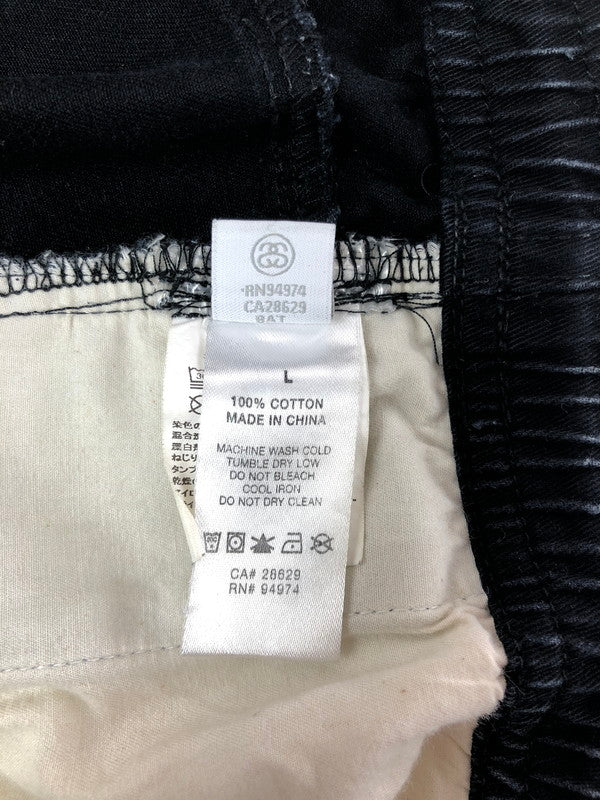 【現状渡し品】【メンズ】 STUSSY ステューシー BRUSHED BEACH PANT 116423 ブラッシュド ビーチ パンツ ボトムス 153-260729-rt-12-tagh サイズ：L カラー：ブラック 万代Net店
