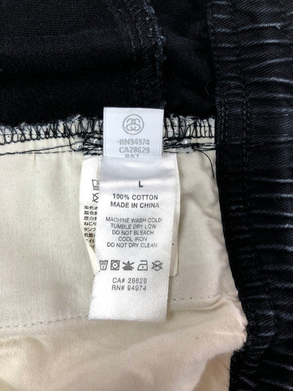 【現状渡し品】【メンズ】 STUSSY ステューシー BRUSHED BEACH PANT 116423 ブラッシュド ビーチ パンツ ボトムス 153-260729-rt-12-tagh サイズ：L カラー：ブラック 万代Net店
