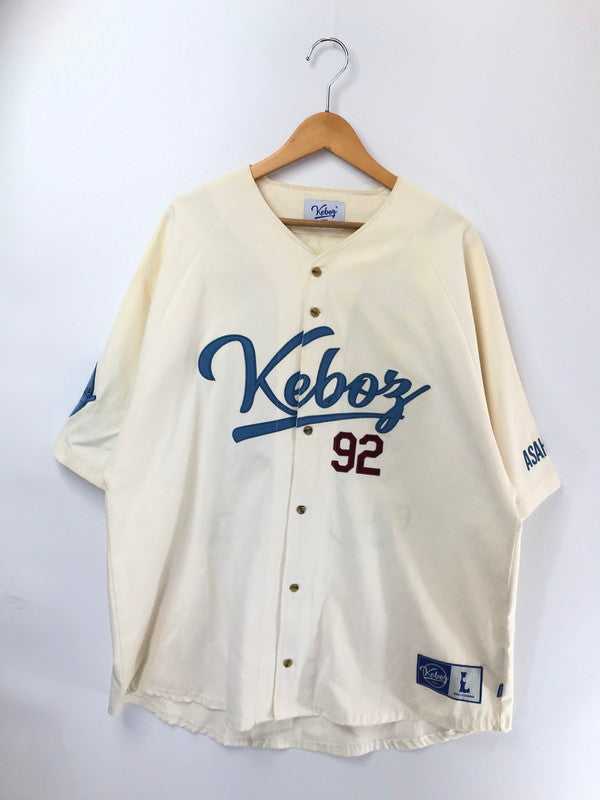 【中古品】【メンズ】 KEBOZ ケボス CLASSIC BASEBALL SHIRT ASAHIKAWA クラシック ベースボール シャツ トップス 142-260726-rt-14-tagh サイズ：L カラー：ベージュ 万代Net店