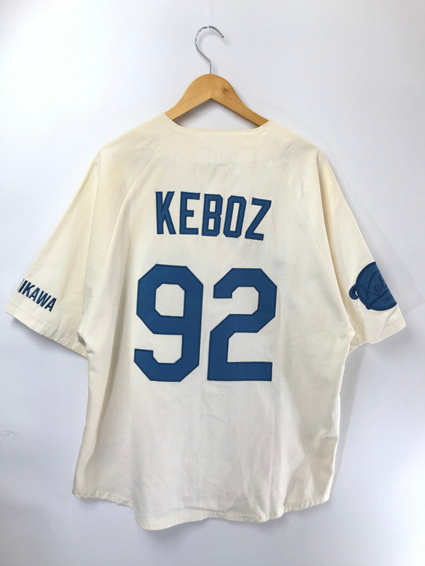 【中古品】【メンズ】 KEBOZ ケボス CLASSIC BASEBALL SHIRT ASAHIKAWA クラシック ベースボール シャツ トップス 142-260726-rt-14-tagh サイズ：L カラー：ベージュ 万代Net店