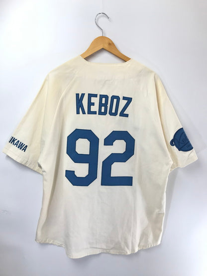 【中古品】【メンズ】 KEBOZ ケボス CLASSIC BASEBALL SHIRT ASAHIKAWA クラシック ベースボール シャツ トップス 142-260726-rt-14-tagh サイズ：L カラー：ベージュ 万代Net店