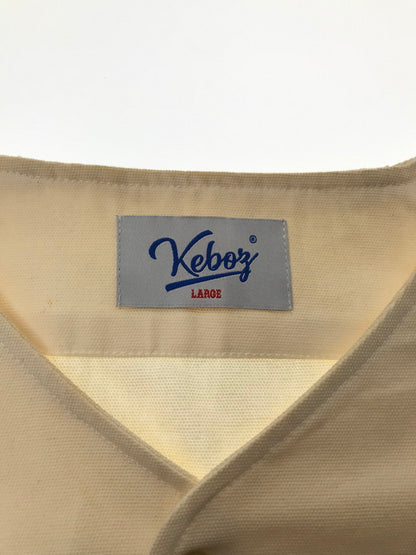 【中古品】【メンズ】 KEBOZ ケボス CLASSIC BASEBALL SHIRT ASAHIKAWA クラシック ベースボール シャツ トップス 142-260726-rt-14-tagh サイズ：L カラー：ベージュ 万代Net店
