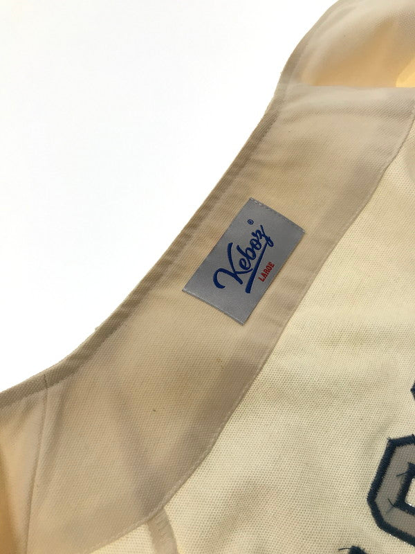 【中古品】【メンズ】 KEBOZ ケボス CLASSIC BASEBALL SHIRT ASAHIKAWA クラシック ベースボール シャツ トップス 142-260726-rt-14-tagh サイズ：L カラー：ベージュ 万代Net店