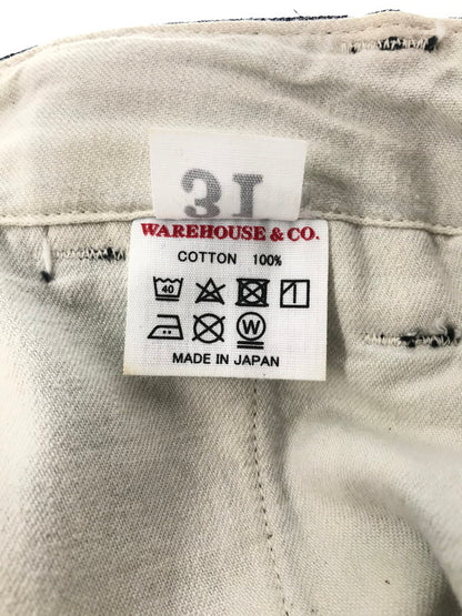 【中古品】【メンズ】 WAREHOUSE ウエア ハウス DUCK DIGGER U.S.NAVY DENIM TROUSERS PANTS ダッグ ディガー デニム トラウザー ジーンズ 日本製 ボトムス 153-260729-rt-26-tagh サイズ：31 カラー：インディゴ 万代Net店