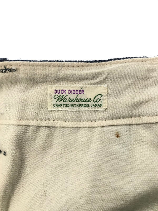 【中古品】【メンズ】 WAREHOUSE ウエア ハウス DUCK DIGGER U.S.NAVY DENIM TROUSERS PANTS ダッグ ディガー デニム トラウザー ジーンズ 日本製 ボトムス 153-260729-rt-26-tagh サイズ：31 カラー：インディゴ 万代Net店