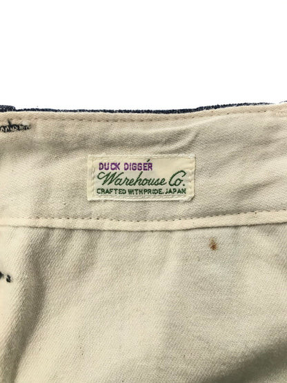 【中古品】【メンズ】 WAREHOUSE ウエア ハウス DUCK DIGGER U.S.NAVY DENIM TROUSERS PANTS ダッグ ディガー デニム トラウザー ジーンズ 日本製 ボトムス 153-260729-rt-26-tagh サイズ：31 カラー：インディゴ 万代Net店