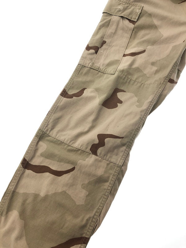 【現状渡し品】【メンズ】 US ARMY アメリカ軍 90's DESERT CAMO CARGO PANTS デザート かも カーゴ パンツ ボトムス 157-260731-rt-05-tagh サイズ：不明 下記参照 カラー：ベージュ系 万代Net店