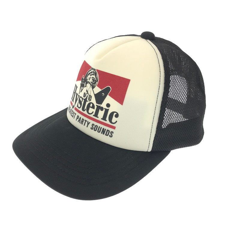 【中古品】【メンズ】 HYSTERIC GLAMOUR ヒステリックグラマー GUITAR GIRL MESH CAP 02233QH05 ギター ガール メッシュキャップ 帽子 185-260802-hi-12-tagh サイズ：F カラー：ブラック 万代Net店