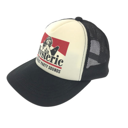 【中古品】【メンズ】 HYSTERIC GLAMOUR ヒステリックグラマー GUITAR GIRL MESH CAP 02233QH05 ギター ガール メッシュキャップ 帽子 185-260802-hi-12-tagh サイズ：F カラー：ブラック 万代Net店