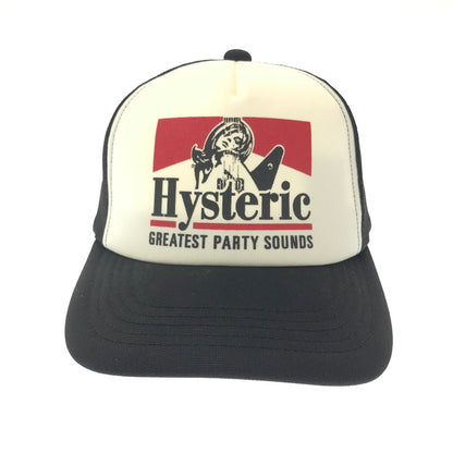 【中古品】【メンズ】 HYSTERIC GLAMOUR ヒステリックグラマー GUITAR GIRL MESH CAP 02233QH05 ギター ガール メッシュキャップ 帽子 185-260802-hi-12-tagh サイズ：F カラー：ブラック 万代Net店