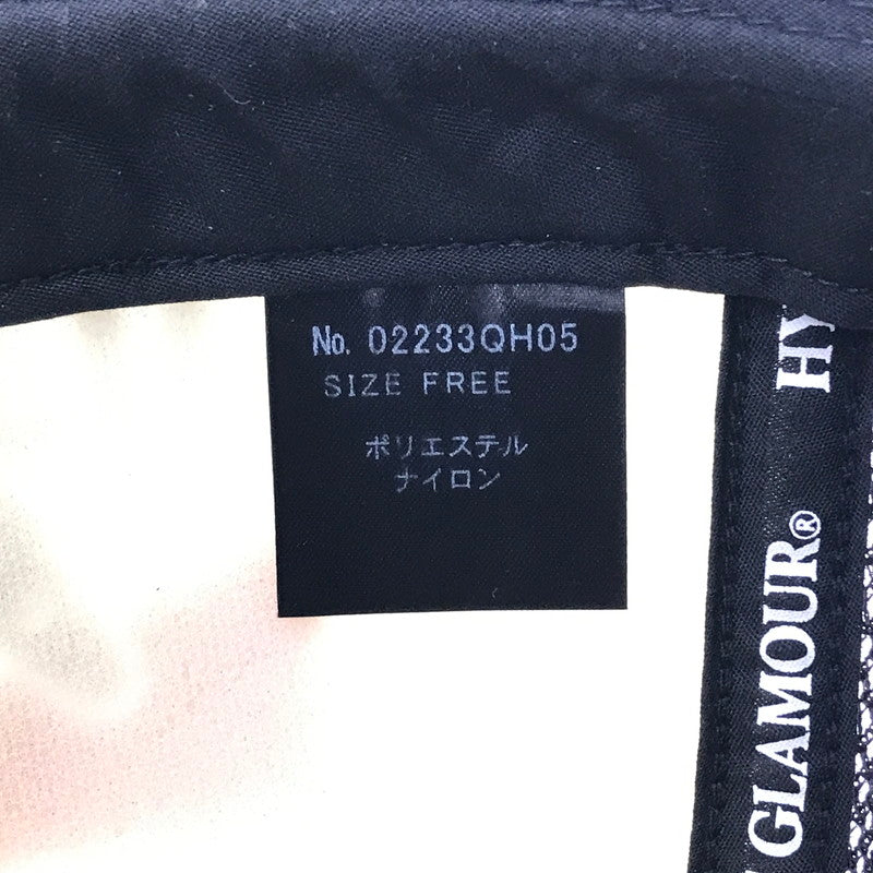 【中古品】【メンズ】 HYSTERIC GLAMOUR ヒステリックグラマー GUITAR GIRL MESH CAP 02233QH05 ギター ガール メッシュキャップ 帽子 185-260802-hi-12-tagh サイズ：F カラー：ブラック 万代Net店