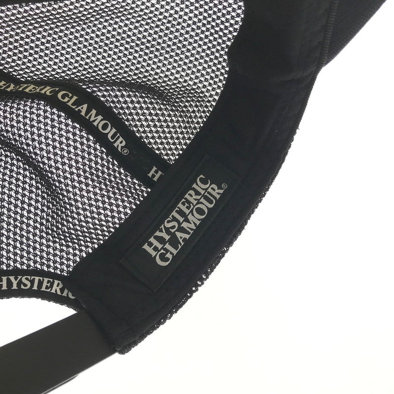 【中古品】【メンズ】 HYSTERIC GLAMOUR ヒステリックグラマー GUITAR GIRL MESH CAP 02233QH05 ギター ガール メッシュキャップ 帽子 185-260802-hi-12-tagh サイズ：F カラー：ブラック 万代Net店