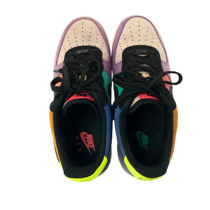 【中古品】【メンズ】 NIKE ナイキ AIR FORCE 1 LOW 07 LV8 POP THE STREET COLLECTION CU1929-605 エア フォース ワン ロー スニーカー 靴 160-260730-rt-17-tagh サイズ：26cm US8 カラー：PRISM PINK/BLACK-BRIGHT VIOLET 万代Net店