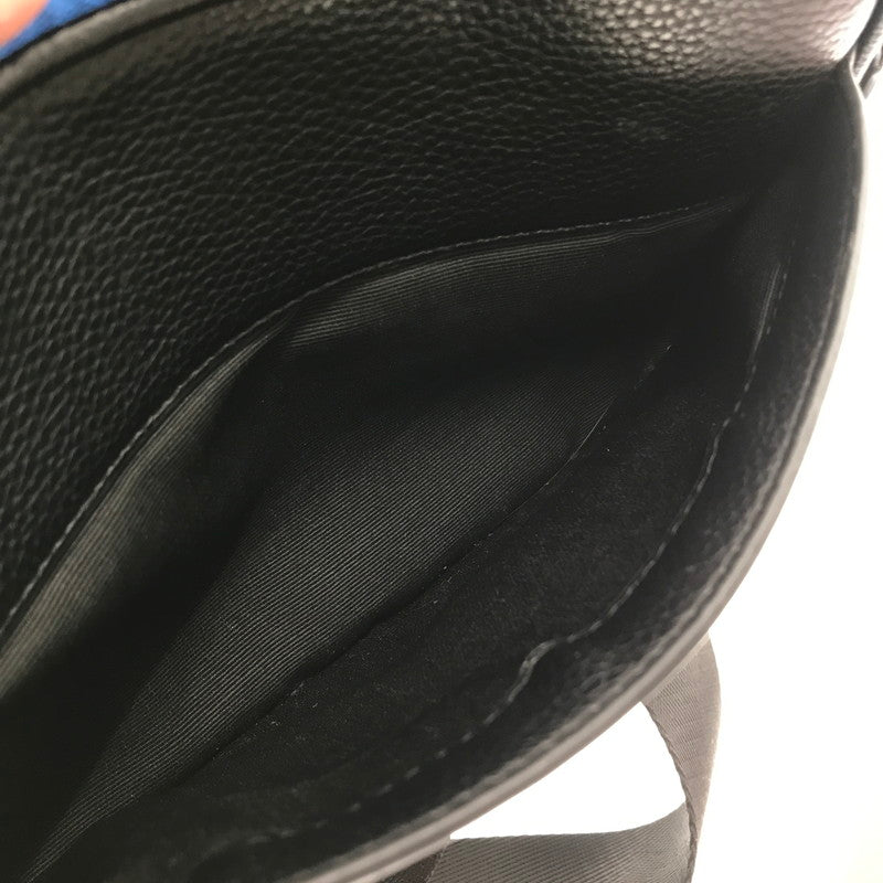 【ジャンク品】【メンズ】 COACH コーチ × SNOOPY スヌーピー コラボ SIGNATURE SHOULDER BAG C4027 シグネチャー ショルダーバッグ カバン 180-260802-hi-19-tagh カラー：ブラック/ブルー 万代Net店