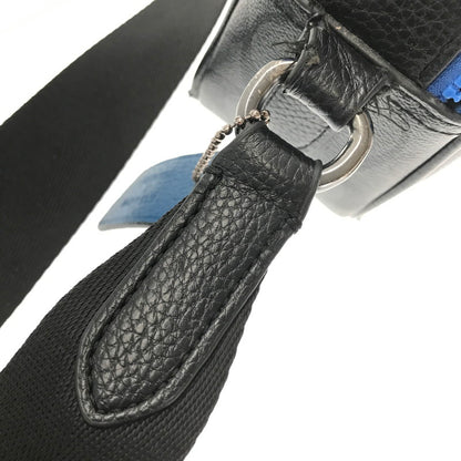 【ジャンク品】【メンズ】 COACH コーチ × SNOOPY スヌーピー コラボ SIGNATURE SHOULDER BAG C4027 シグネチャー ショルダーバッグ カバン 180-260802-hi-19-tagh カラー：ブラック/ブルー 万代Net店