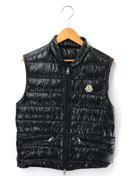 【中古品】【メンズ】 MONCLER モンクレール GUI GILET BLACK グイギレット ダウンベスト ライトアウター パッカブル ノースリーブ アウトドア 141-260730-su-04-tagh サイズ：1 カラー：ブラック 万代Net店
