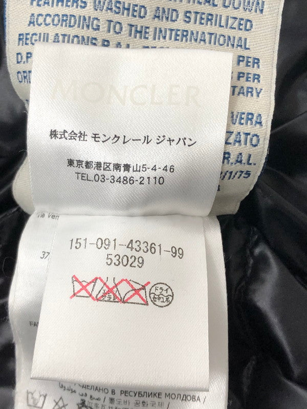 【中古品】【メンズ】 MONCLER モンクレール GUI GILET BLACK グイギレット ダウンベスト ライトアウター パッカブル ノースリーブ アウトドア 141-260730-su-04-tagh サイズ：1 カラー：ブラック 万代Net店