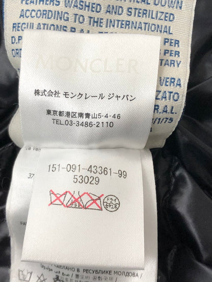 【中古品】【メンズ】 MONCLER モンクレール GUI GILET BLACK グイギレット ダウンベスト ライトアウター パッカブル ノースリーブ アウトドア 141-260730-su-04-tagh サイズ：1 カラー：ブラック 万代Net店