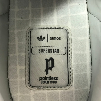 【中古品】【メンズ】 ADIDAS アディダス × ATMOS アトモス × POINTLESS JOURNEY ポイントレス ジャーニー SUPERSTAR 2 CLEAR ONIX スパースター 2 スニーカー 靴 161-260730-rt-19-tagh サイズ：28.5cm US10.5 カラー：グレー/ブルー 万代Net店