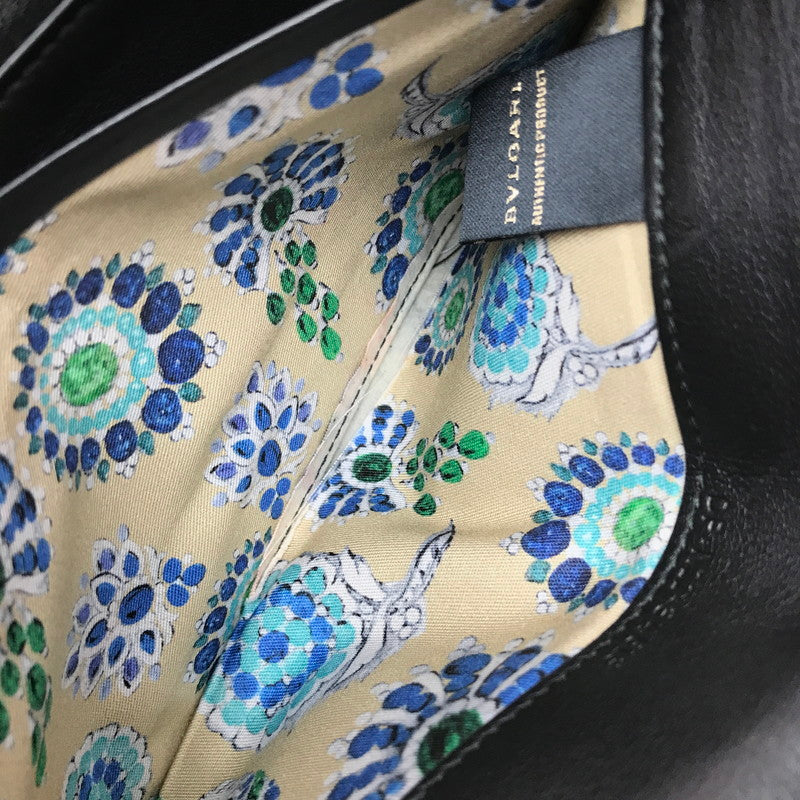 【現状渡し品】【メンズ】 S.BULGARI ブルガリ LONG WALLET BLACK 長財布 コレツィオーネ 初期ロゴ 181-260806-su-06-tagh カラー：ブラック 万代Net店