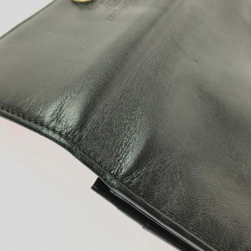 【現状渡し品】【メンズ】 S.BULGARI ブルガリ LONG WALLET BLACK 長財布 コレツィオーネ 初期ロゴ 181-260806-su-06-tagh カラー：ブラック 万代Net店
