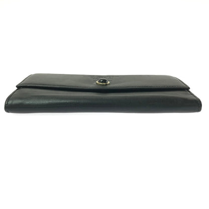 【現状渡し品】【メンズ】 S.BULGARI ブルガリ LONG WALLET BLACK 長財布 コレツィオーネ 初期ロゴ 181-260806-su-06-tagh カラー：ブラック 万代Net店