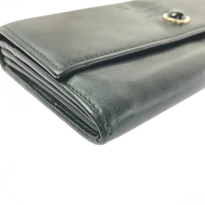 【現状渡し品】【メンズ】 S.BULGARI ブルガリ LONG WALLET BLACK 長財布 コレツィオーネ 初期ロゴ 181-260806-su-06-tagh カラー：ブラック 万代Net店