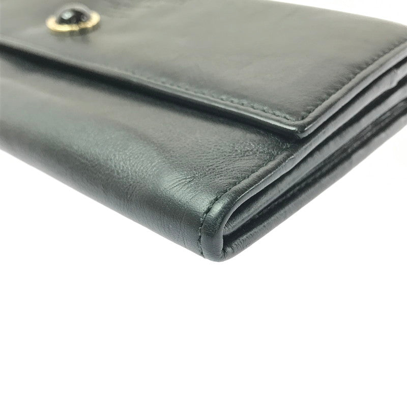【現状渡し品】【メンズ】 S.BULGARI ブルガリ LONG WALLET BLACK 長財布 コレツィオーネ 初期ロゴ 181-260806-su-06-tagh カラー：ブラック 万代Net店