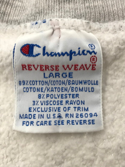 【現状渡し品】【メンズ】 CHAMPION チャンピオン 90's REVERSE WEAVE SWEATSHIRT GRAY 90年代 リバース ウィーブ スウェット シャツ トレーナー トップス 146-260731-rt-08-tagh サイズ：L カラー：グレー 万代Net店