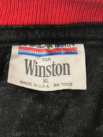 【現状渡し品】【メンズ】 WINSTON ウィンストン 90's POCKET T-SHIRT BLACK 90年代 ポケット Tシャツ USA製 半袖Tシャ ツ トップス 146-260731-rt-06-tagh サイズ：XL カラー：ブラック 万代Net店