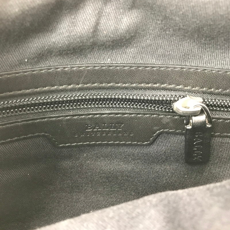 【中古品】【メンズ】 BALLY バリー LINE MESH SHOULDER BAG パンチングレザー メッシュ ショルダーバッグ ライン カバン 188-260802-hi-20-tagh カラー：ブラック 万代Net店
