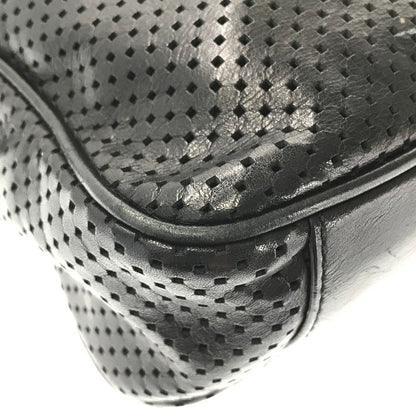 【中古品】【メンズ】 BALLY バリー LINE MESH SHOULDER BAG パンチングレザー メッシュ ショルダーバッグ ライン カバン 188-260802-hi-20-tagh カラー：ブラック 万代Net店