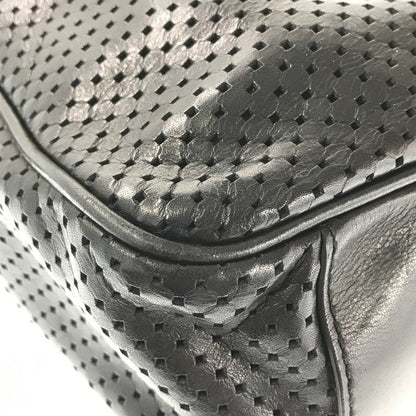 【中古品】【メンズ】 BALLY バリー LINE MESH SHOULDER BAG パンチングレザー メッシュ ショルダーバッグ ライン カバン 188-260802-hi-20-tagh カラー：ブラック 万代Net店
