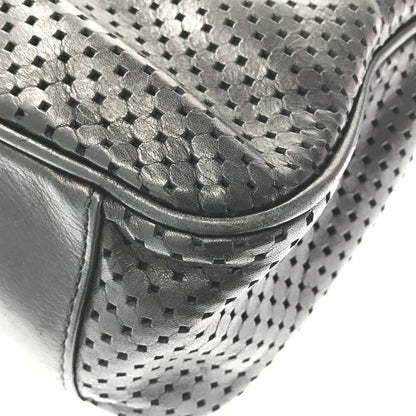 【中古品】【メンズ】 BALLY バリー LINE MESH SHOULDER BAG パンチングレザー メッシュ ショルダーバッグ ライン カバン 188-260802-hi-20-tagh カラー：ブラック 万代Net店