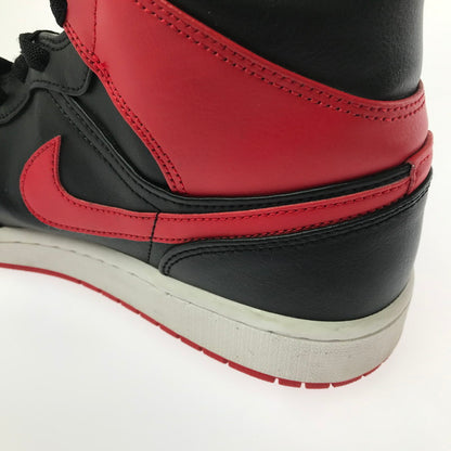 【中古品】【メンズ】 NIKE ナイキ AIR JORDAN 1 MID BRED TOE DQ8426-060 エアジョーダン ワン スニーカー 靴 160-260730-rt-12-tagh サイズ：28.5cm US10.5 カラー：BLACK/FIRE RED-WHITE 万代Net店