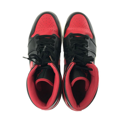 【中古品】【メンズ】 NIKE ナイキ AIR JORDAN 1 MID BRED TOE DQ8426-060 エアジョーダン ワン スニーカー 靴 160-260730-rt-12-tagh サイズ：28.5cm US10.5 カラー：BLACK/FIRE RED-WHITE 万代Net店