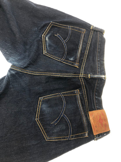【中古品】【メンズ】 THE FLAT HEAD ザ フラット ヘッド TIGHT STRAIGHT DENIM PANTS 3001Z タイト ストレート デニム パンツ ジーンズ ボトムス 156-260731-rt-04-tagh サイズ：W36 L36 カラー：インディゴ 万代Net店