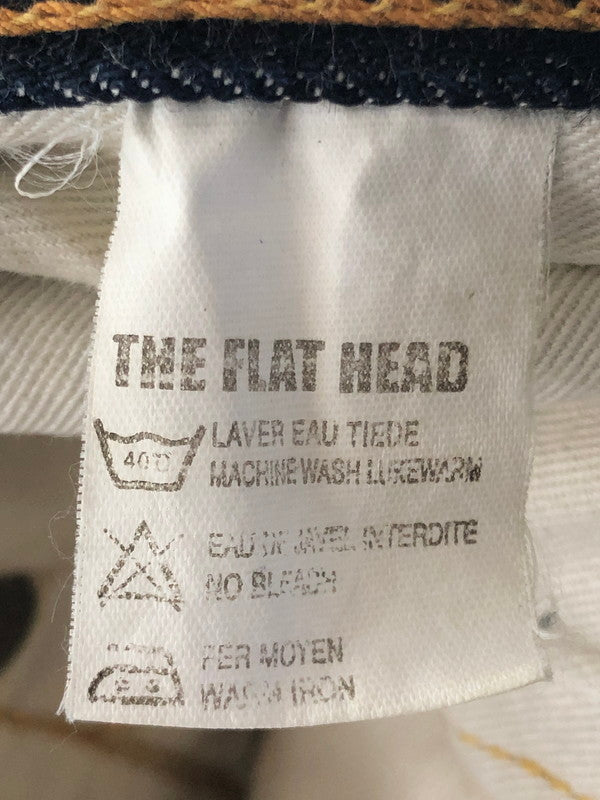 【中古品】【メンズ】 THE FLAT HEAD ザ フラット ヘッド TIGHT STRAIGHT DENIM PANTS 3001Z タイト ストレート デニム パンツ ジーンズ ボトムス 156-260731-rt-04-tagh サイズ：W36 L36 カラー：インディゴ 万代Net店