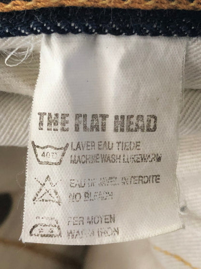 【中古品】【メンズ】 THE FLAT HEAD ザ フラット ヘッド TIGHT STRAIGHT DENIM PANTS 3001Z タイト ストレート デニム パンツ ジーンズ ボトムス 156-260731-rt-04-tagh サイズ：W36 L36 カラー：インディゴ 万代Net店