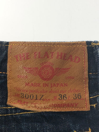 【中古品】【メンズ】 THE FLAT HEAD ザ フラット ヘッド TIGHT STRAIGHT DENIM PANTS 3001Z タイト ストレート デニム パンツ ジーンズ ボトムス 156-260731-rt-04-tagh サイズ：W36 L36 カラー：インディゴ 万代Net店