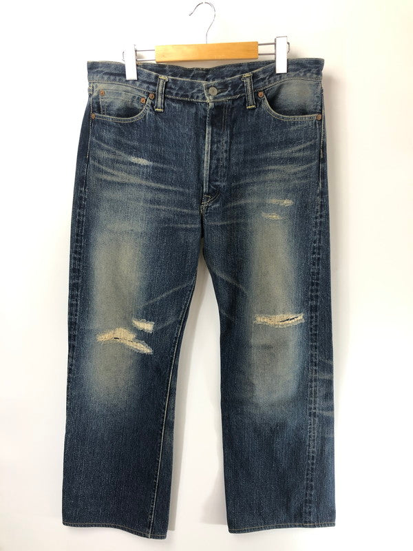 【現状渡し品】【メンズ】 THE FLAT HEAD ザ フラット ヘッド REGULAR FIT DENIM PANTS 3005R レギュラー フィット デニム パンツ ジーンズ ボトムス 156-260731-rt-03-tagh サイズ：W36 L34 カラー：インディゴ 万代Net店
