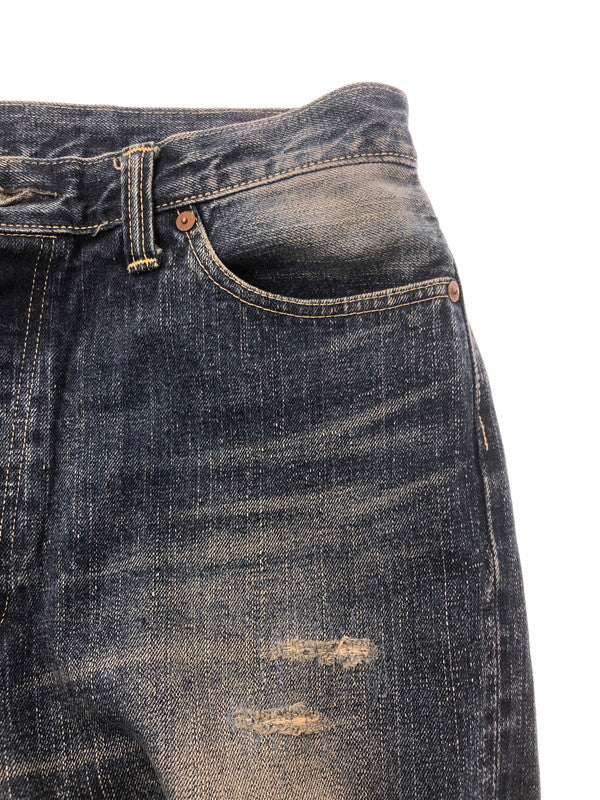 【現状渡し品】【メンズ】 THE FLAT HEAD ザ フラット ヘッド REGULAR FIT DENIM PANTS 3005R レギュラー フィット デニム パンツ ジーンズ ボトムス 156-260731-rt-03-tagh サイズ：W36 L34 カラー：インディゴ 万代Net店