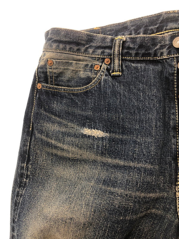 【現状渡し品】【メンズ】 THE FLAT HEAD ザ フラット ヘッド REGULAR FIT DENIM PANTS 3005R レギュラー フィット デニム パンツ ジーンズ ボトムス 156-260731-rt-03-tagh サイズ：W36 L34 カラー：インディゴ 万代Net店