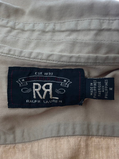 【中古品】【メンズ】 RRL ダブルアールエル LS MILITARY SHIRT BEIGE 782775533001 ミリタリー系長袖シャツ アメカジ トップス ヴィンテージ 145-260730-su-02-tagh サイズ：M カラー：ベージュ 万代Net店