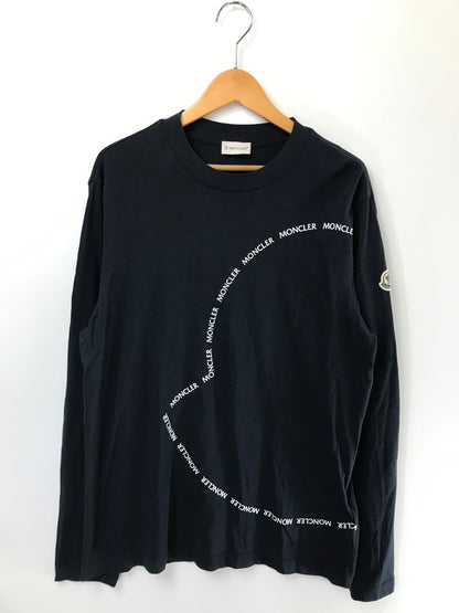 【中古品】【メンズ】 MONCLER モンクレール L/S T-SHIRT NAVY H10918D00009 8390T ロングスリーブ Tシャツ 長袖Tシャツ トップス 141-260731-rt-07-tagh サイズ：L カラー：ネイビー 万代Net店
