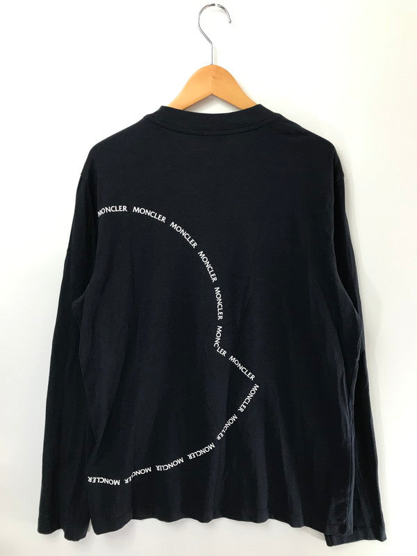 【中古品】【メンズ】 MONCLER モンクレール L/S T-SHIRT NAVY H10918D00009 8390T ロングスリーブ Tシャツ 長袖Tシャツ トップス 141-260731-rt-07-tagh サイズ：L カラー：ネイビー 万代Net店