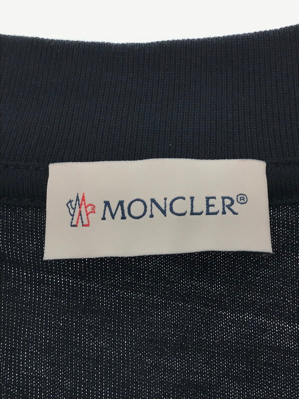 【中古品】【メンズ】 MONCLER モンクレール L/S T-SHIRT NAVY H10918D00009 8390T ロングスリーブ Tシャツ 長袖Tシャツ トップス 141-260731-rt-07-tagh サイズ：L カラー：ネイビー 万代Net店