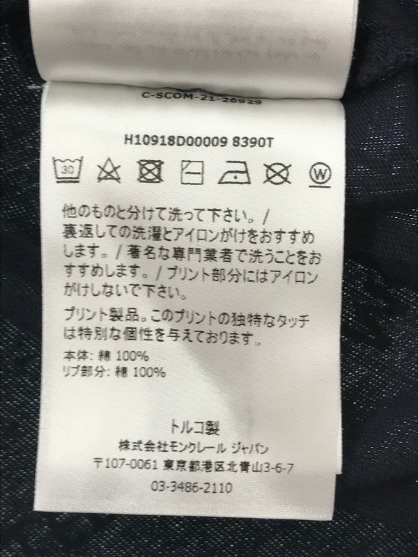 【中古品】【メンズ】 MONCLER モンクレール L/S T-SHIRT NAVY H10918D00009 8390T ロングスリーブ Tシャツ 長袖Tシャツ トップス 141-260731-rt-07-tagh サイズ：L カラー：ネイビー 万代Net店