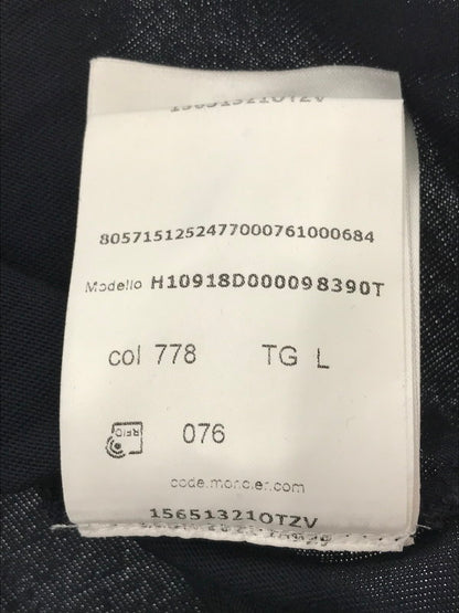 【中古品】【メンズ】 MONCLER モンクレール L/S T-SHIRT NAVY H10918D00009 8390T ロングスリーブ Tシャツ 長袖Tシャツ トップス 141-260731-rt-07-tagh サイズ：L カラー：ネイビー 万代Net店