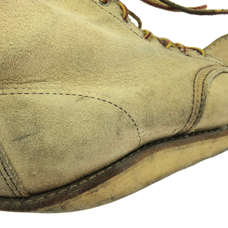 【現状渡し品】【メンズ】 RED WING CLASSIC MOC TOE SUEDE BOOTS 8173 クラシックモックトゥ スエードブーツ 靴 165-260803-ki-13-tagh サイズ：27cm US9 カラー：ベージュ 万代Net店
